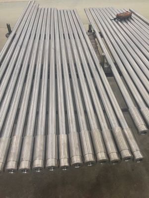 Barra redonda hueca de aluminio ligero, barra de acero cromado duro